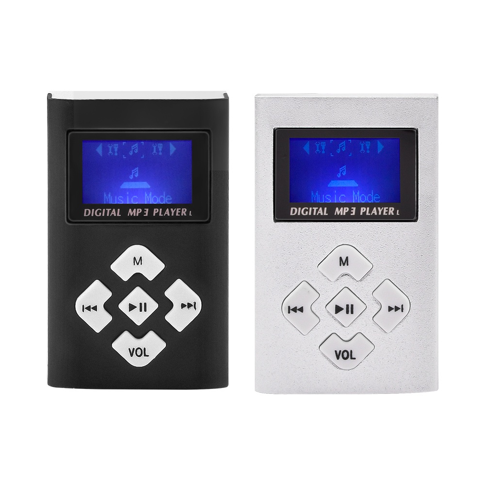 Máy nghe nhạc VIRWIR MP3 USB Mini có tai nghe bằng nhôm siêu nhẹ hỗ trợ thẻ TF