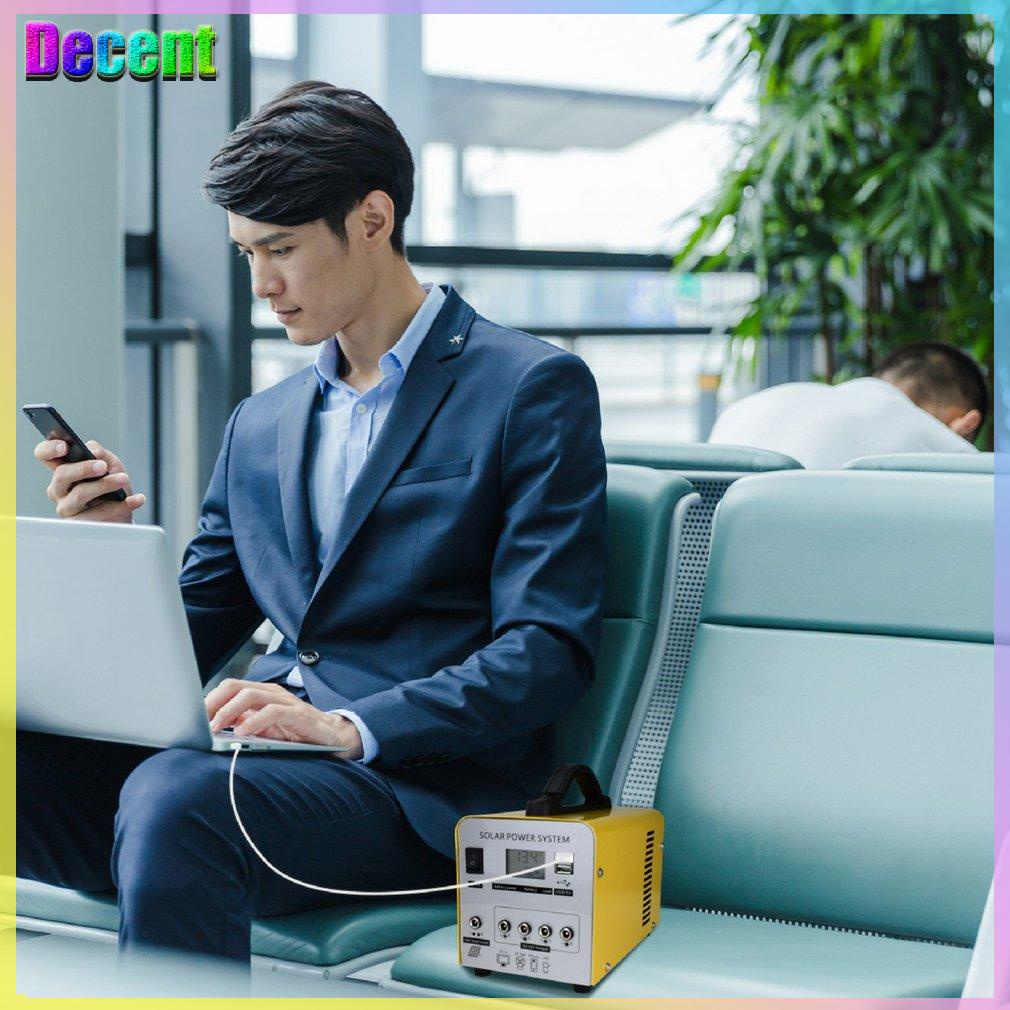 Solar Power System Hardened Shell Ideal Sine Wave For Picnic Camping{v\318]