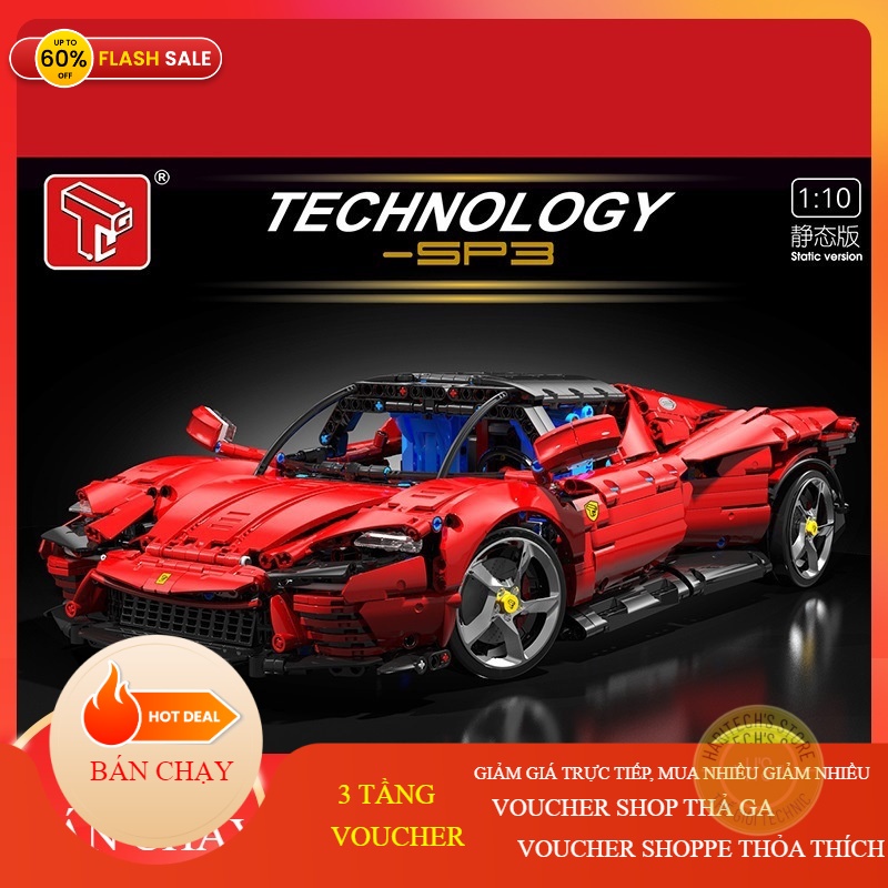 Siêu xe Ferrari SP3 Drift Taigaole phiên bản 1:10 2438+ PCS