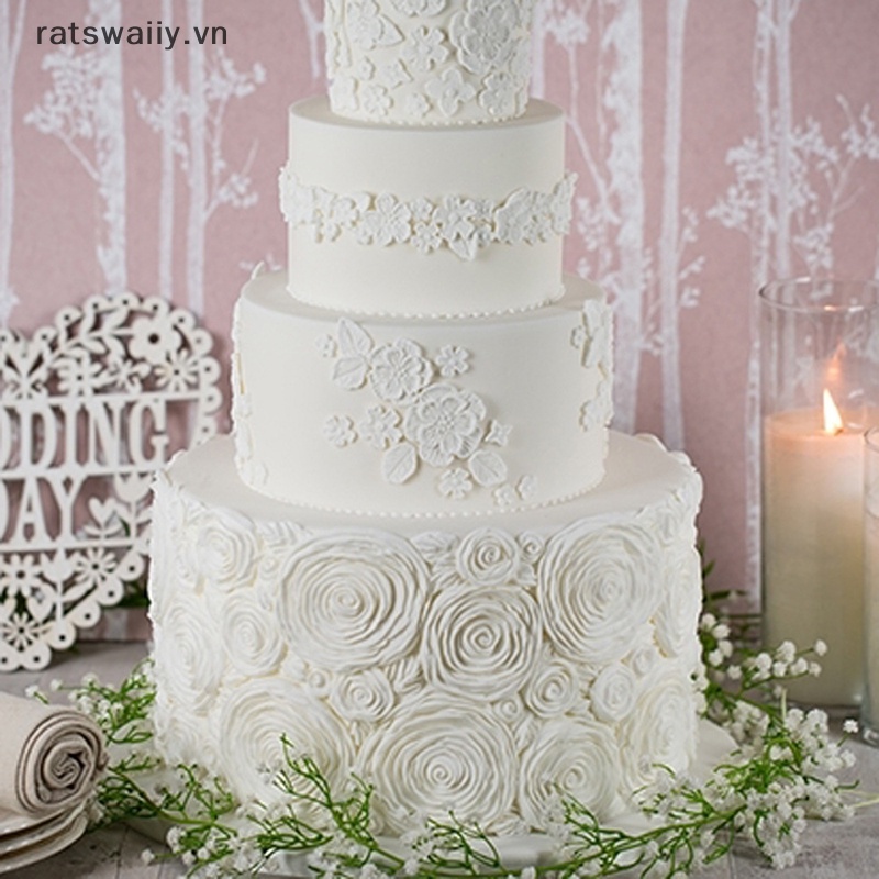 1 Khuôn Silicon Hình Hoa Trà Dập Nổi Trang Trí Bánh Kem diy vn