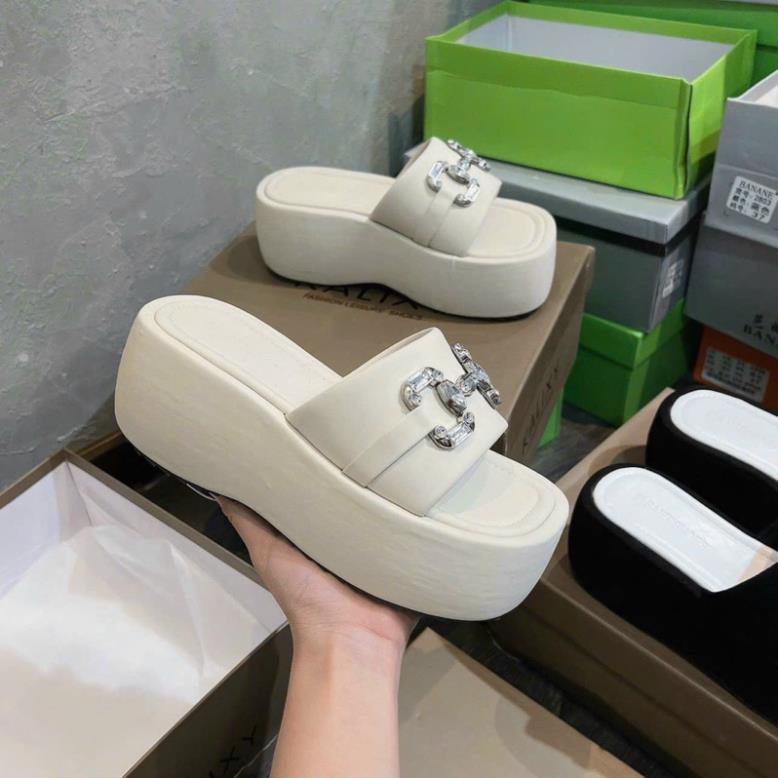 DÉP XUỒNG 7 PHÂN QUAI NGANG PHỐI ĐÁ G.C-THỜI TRANG LUDUMI