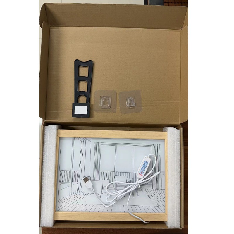 ILIFE Tranh Đèn Led Mèo 3 màu Phát Sáng,Đèn Led Chạm Khắc Giấy 3D Dùng Trang Trí Phòng Ngủ Sáng Tạo