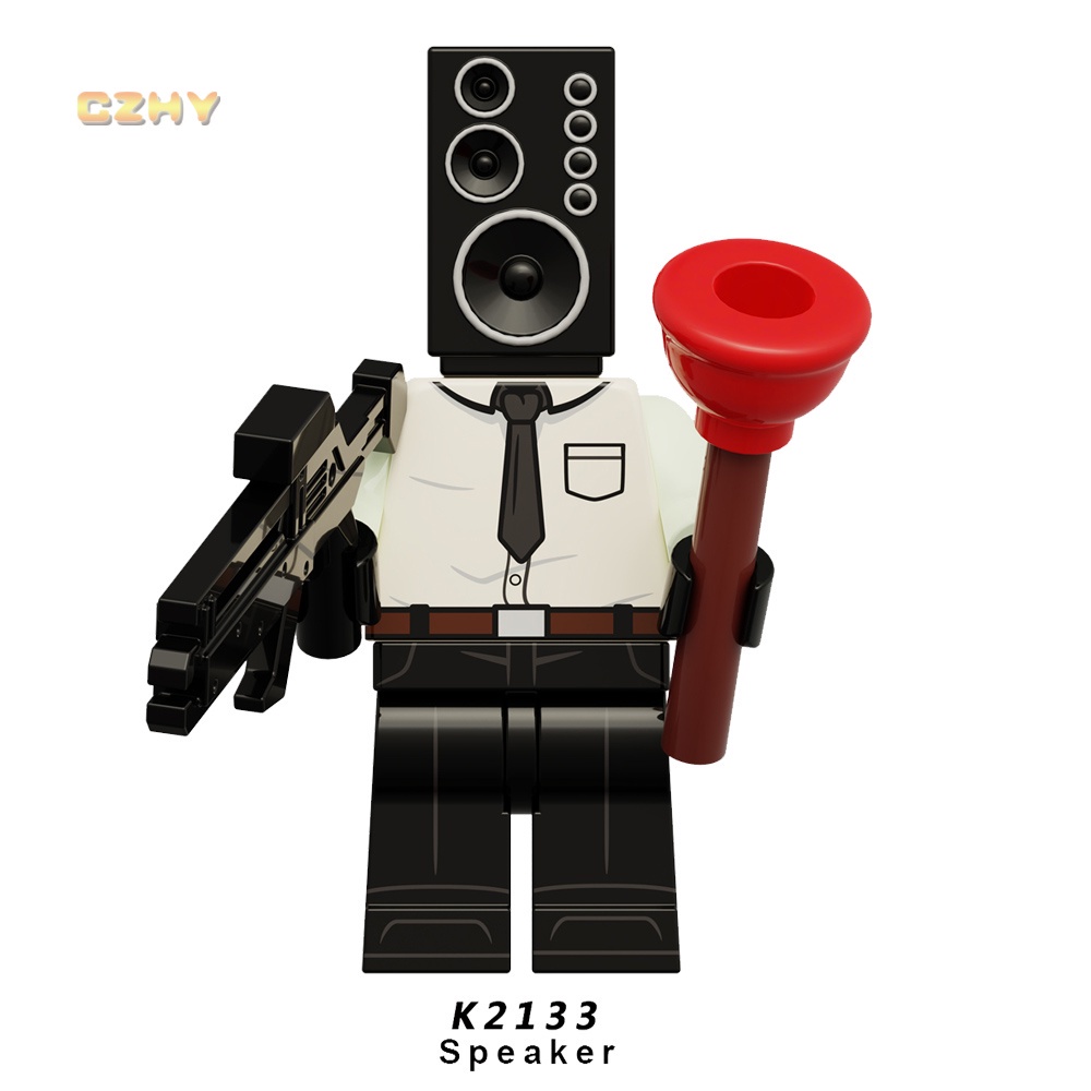 Xả kho Mô Hình Đồ Chơi Khối Xây Dựng Trò Chơi television person audio titan sound man skibidi toilet  tặng kèm xe