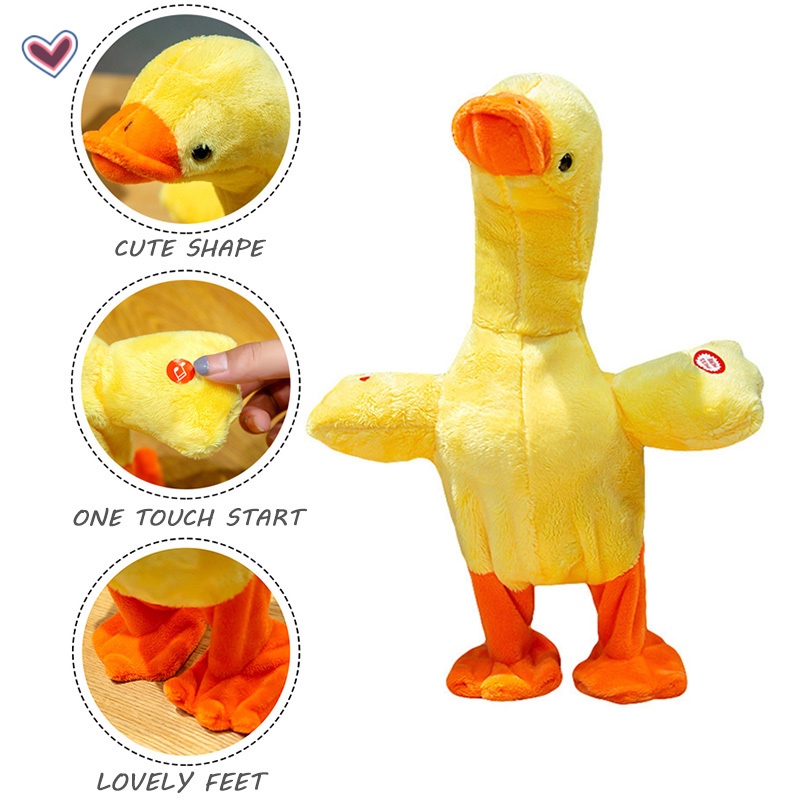 Vịt Nhồi Bông Pin Có Nhạc Vui Nhộn Cho Bé