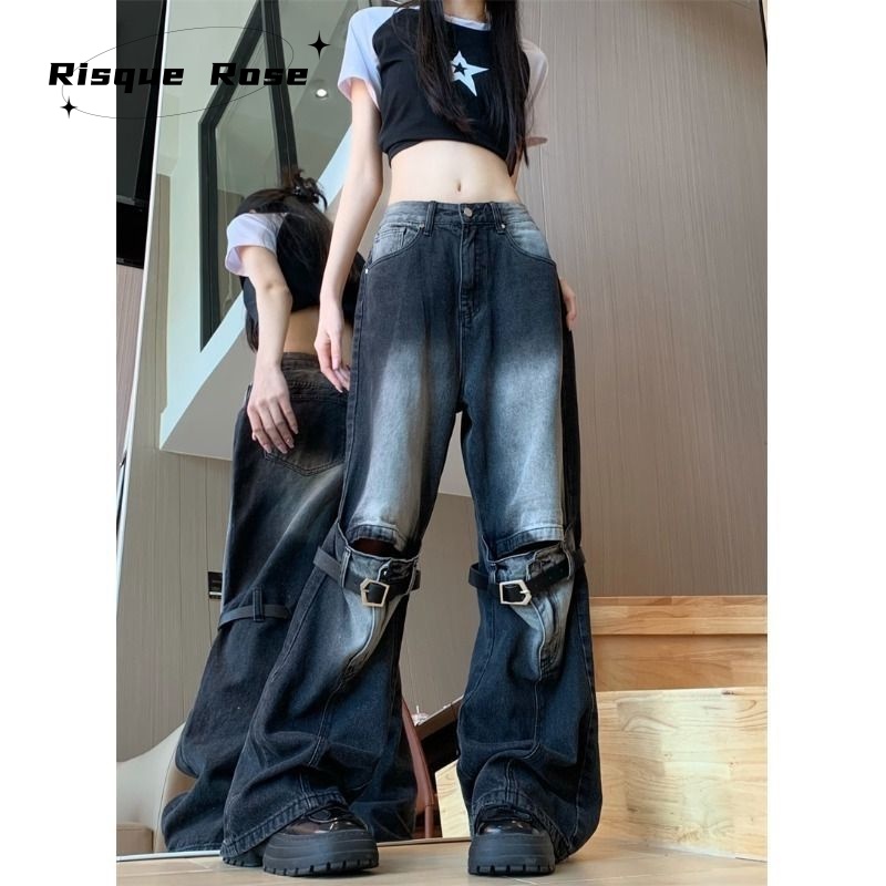 Quần nữ jean JIONGLI WNK2300LTW 41Z231013 Fashion Xu hướng Dễ thương Hàn Phong
