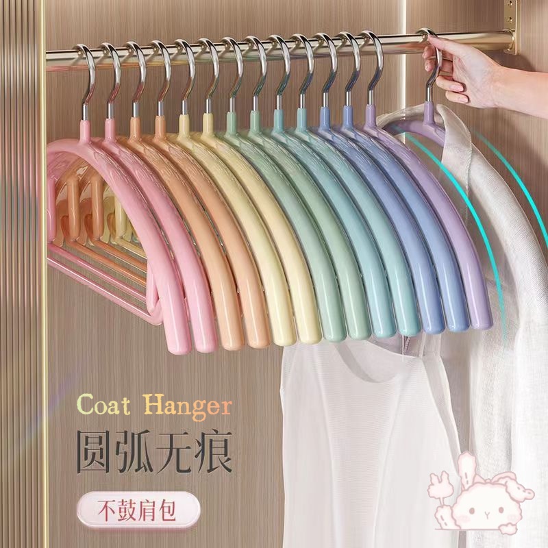Màu Sắc Móc Treo Quần Áo Hình Bán Nguyệt Không Trượt Khô Và Ướt Tiện Dụng