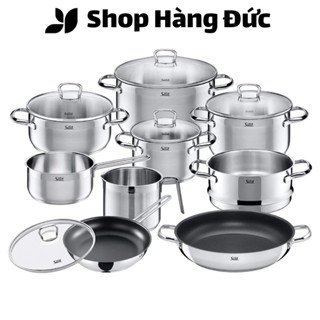 Bộ Nồi Silit Toskana 10 Món, Có Vung Kính, Bộ Xoong, Thiết Kế Cao Cấp, Dày Dặn, Nhập Đức, Shop Hàng Đức