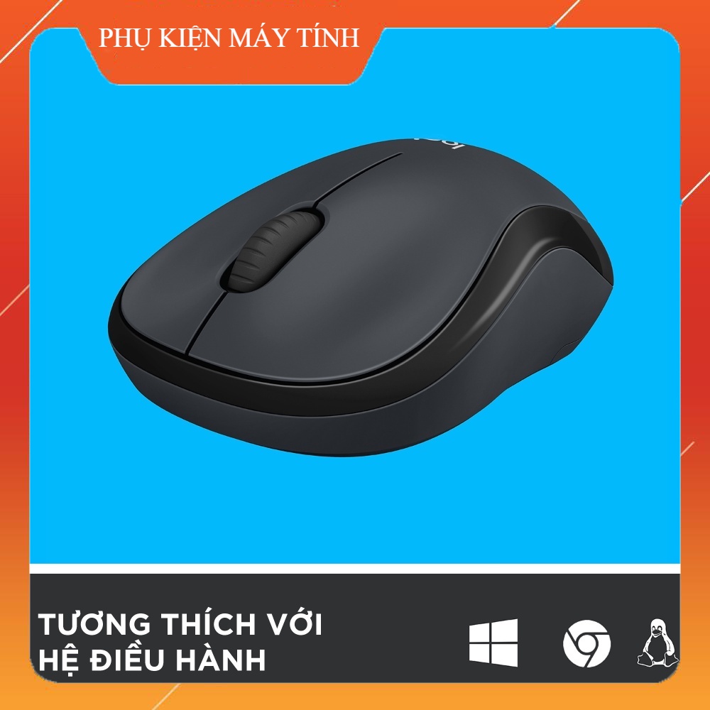 Chuột không dây Logitech M220 Silent - giảm ồn, USB, pin 1.5 năm, phù hợp PC/Laptop
