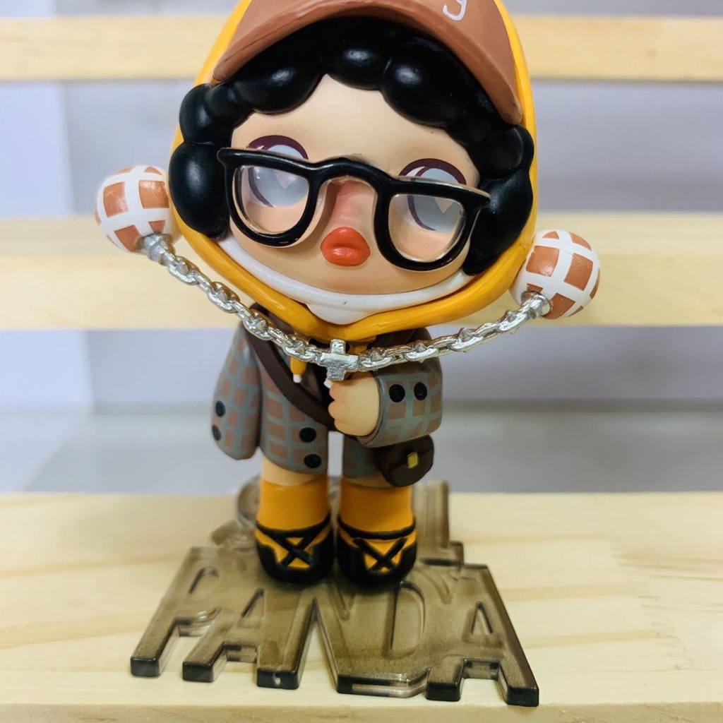 POPMART skullpanda Hộp Sọ Điên Cuồng Bí Ẩn Phiên Bản Hộp Sọ