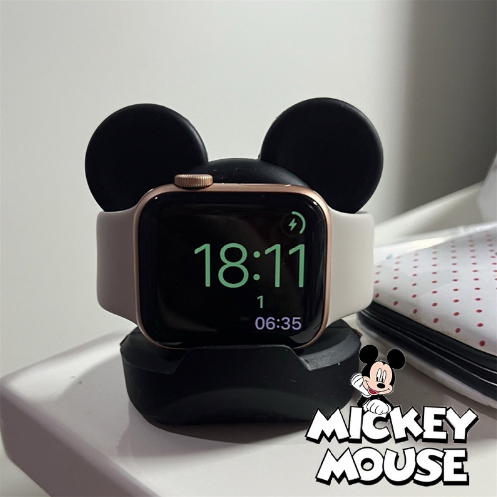 Disney Đế Sạc Hình Chuột mickey Cho iwatch 9 8 7 6 se 5 4 ultra 49mm 45mm 44mm 42mm 41 40mm 38mm