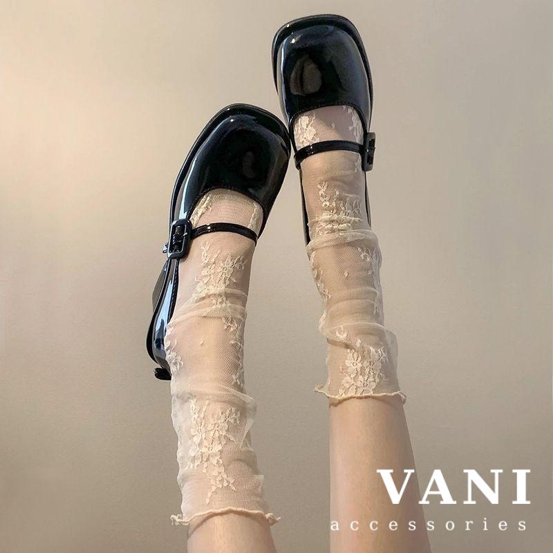 Tất Lưới Tuyn Họa Tiết Hoa - Vani Store - TAT00258
