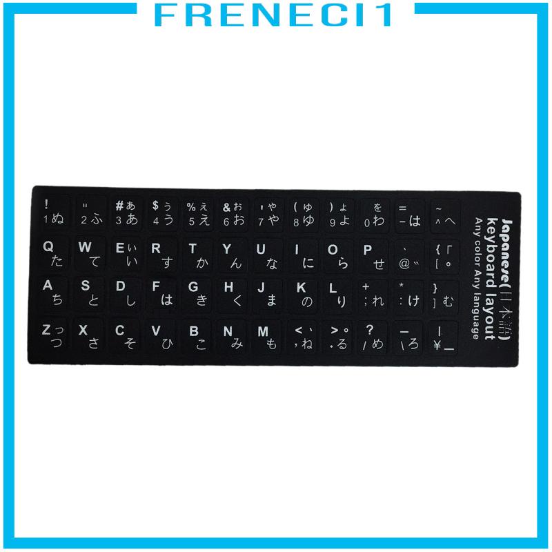 Miếng Dán Màu Đen In Chữ Siêu Bền Trang Trí Bàn Phím laptop Máy Tính Để Bàn