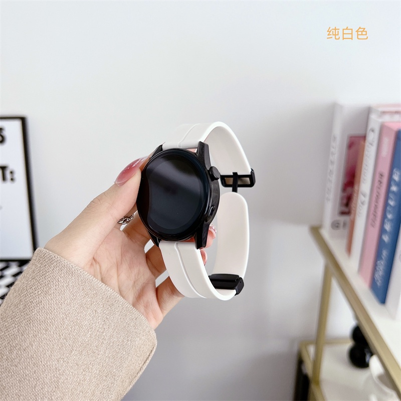 Dây đeo đồng hồ silicon cclcc 20mm 22mm cho đồng hồ samsung galaxy 6/5 pro / classic / gear s3 khóa nam châm dây đeo đồn