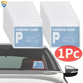 1 túi đựng thẻ đỗ xe bằng nhựa trong suốt siêu bền tiện dụng cho xe hơi