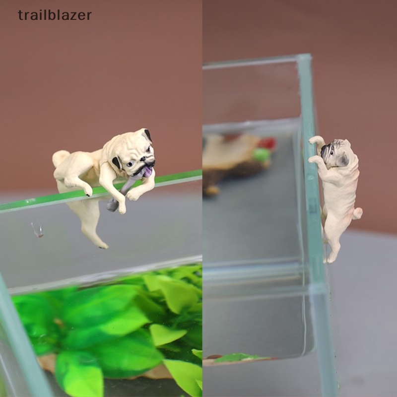 Phụ Kiện Trang Trí Bể Cá Hình Chó pug Mới