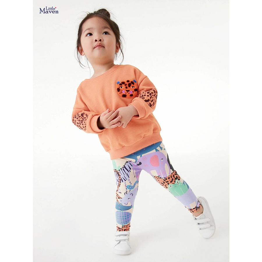 Áo Thun Tay Dài In Hình Kỳ Lân Dễ Thương Thời Trang Mùa Hè Cho Bé Gái