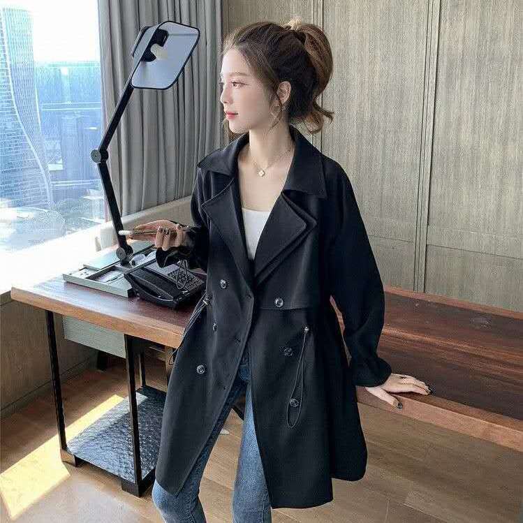 Áo Khoác Dáng Rộng Hai Hàng Nút Cài Phong Cách Thời Trang Mới 2023