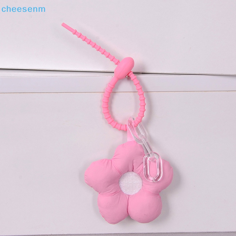 Cheenm Móc Chìa Khóa Trang Trí Xe Hơi / Túi Xách Họa Tiết Hoa Dễ Thương vn