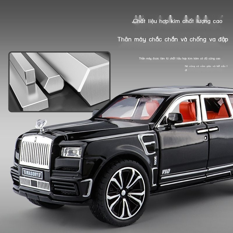 1:32 Rolls-Royce Cullinan Masari SUV mô hình ô tô  âm thanh và xe đồ chơi ánh sáng tặng kèm ô tô