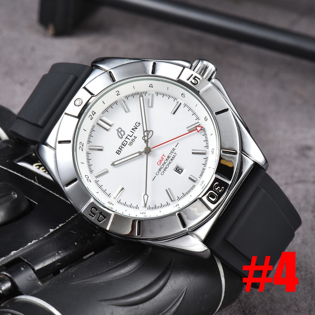 Đồng Hồ quartz Nam Hiển Thị Ngày Dây Cao Su silicone Thời Trang