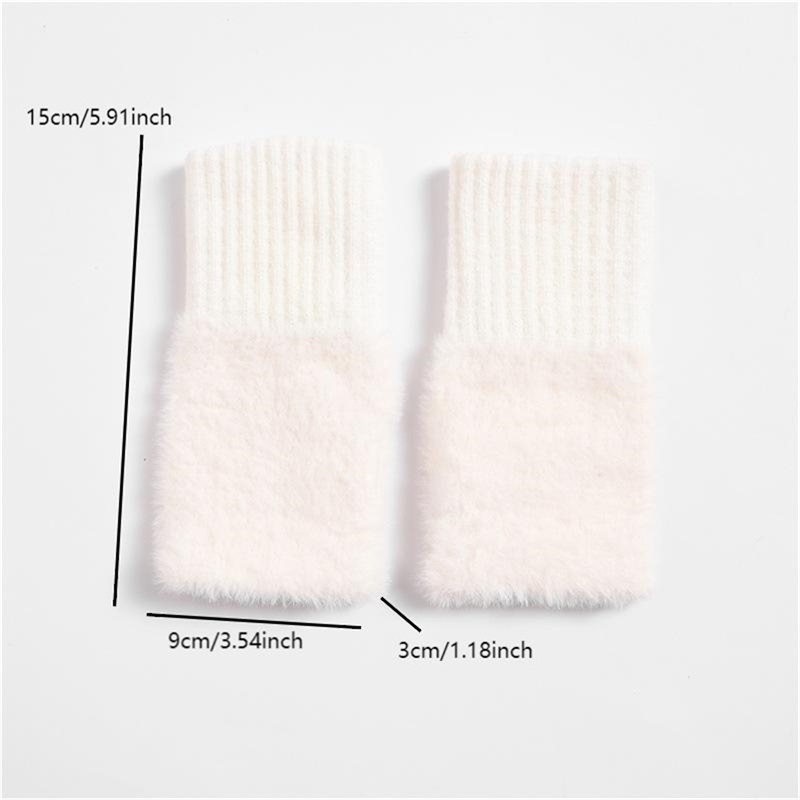 Găng Tay Hở Ngón Thời Trang Mùa Đông Ấm Áp Cho Nữ