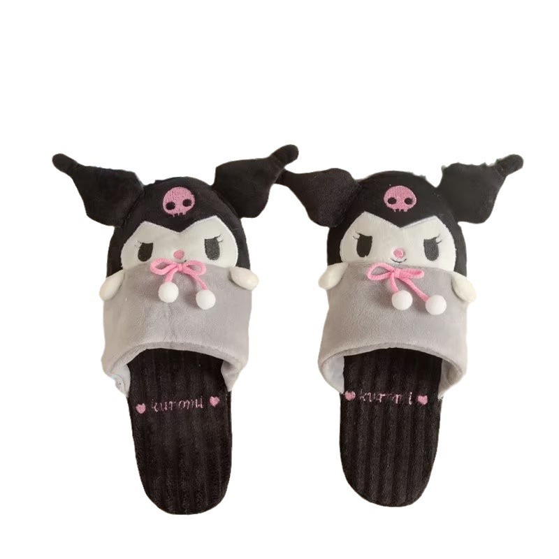 Ye sanrio Dép Bông Đi Trong Nhà Giữ Ấm Mùa Thu Đông Hình sanrio hello kitty kuromi melody pochacco Cho Bé Gái mop