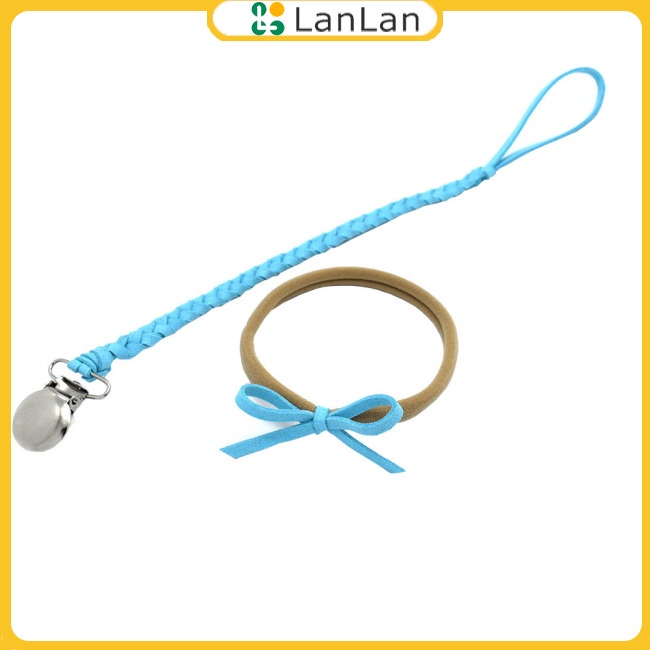 Bộ 2 Kẹp Ti Giả + Dây Xích + Băng Đô Cài Tóc Xinh Xắn Cho Bé