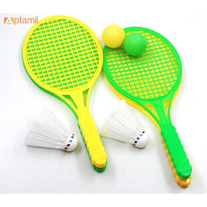 1 Cặp Vợt Cầu Lông / tennis Đồ Chơi Giáo Dục Cho Bé laiqianfa333}