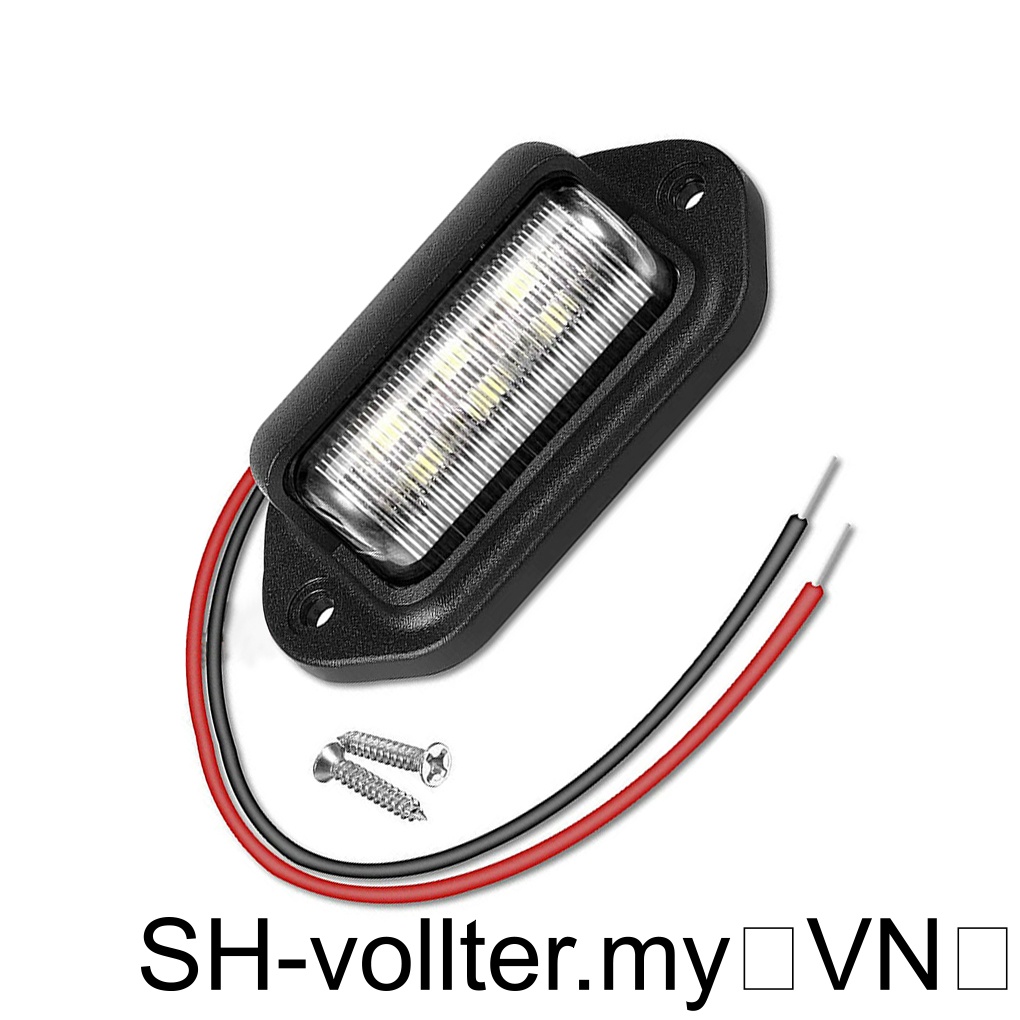 1 / 2 / 3 Đèn led Màu Đen Gắn Biển Số Xe Hơi