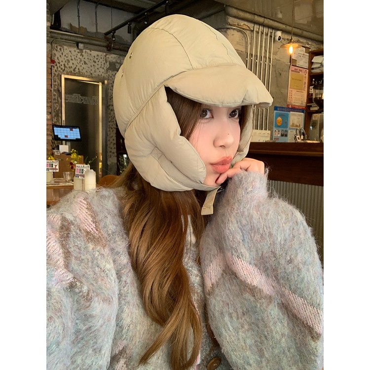 W Mũ Phao Leo Núi Che Tai Giữ Ấm Mùa Đông Phong Cách Hàn Quốc Dễ Phối Đồ Cho Nam Và Nữ