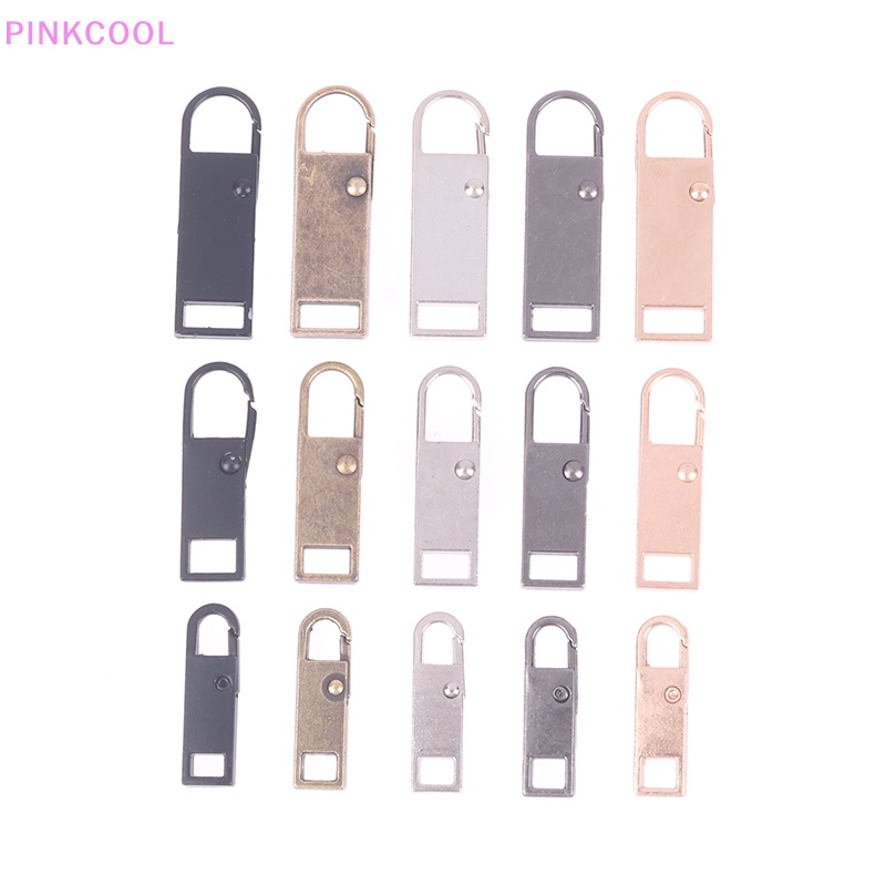 Pinkcool Set 2 Dây Khóa Kéo Kim Loại Gắn Túi Xách Giày Bốt Khóa Kéo Có Thể Tháo Rời