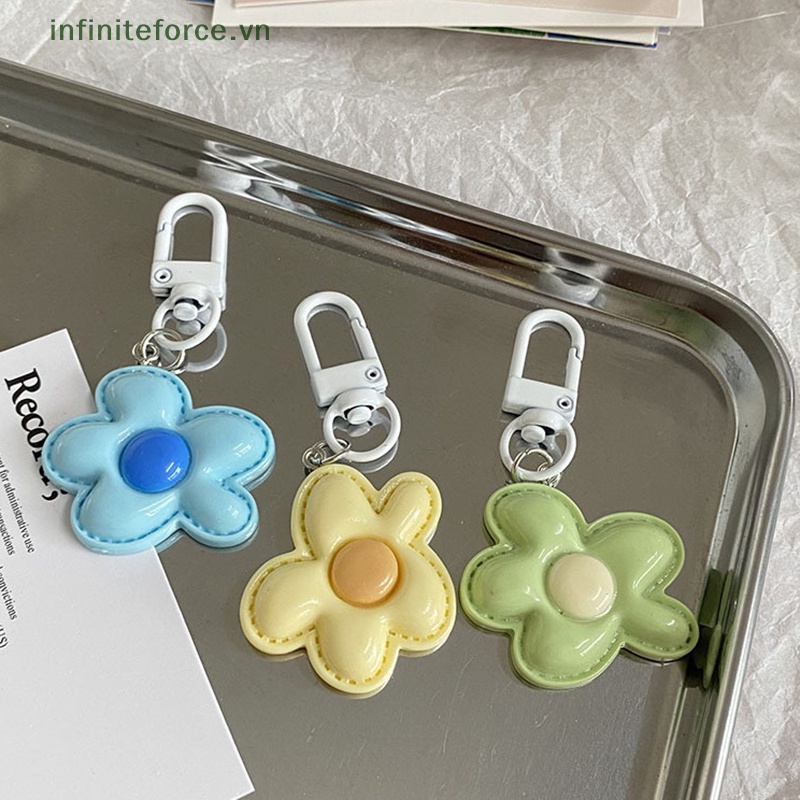Móc Khóa Hình Hoa / Trái Tim Màu Kẹo diy