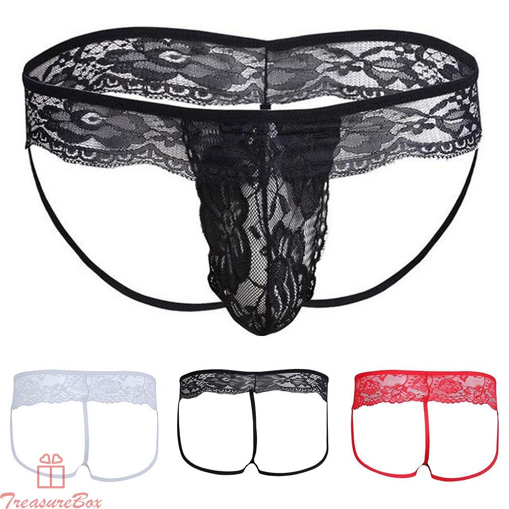 Quần Lót Nam Phối Ren Thoải Mái + Quần Lót spandex