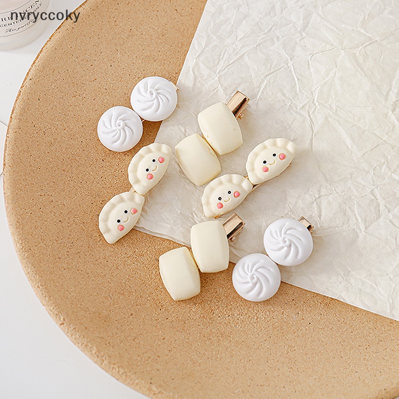 Kẹp Tóc bb Hình Bánh Bao Hấp Nhỏ Nhắn Dễ Thương Phong Cách Hàn Quốc Cho Nữ vn