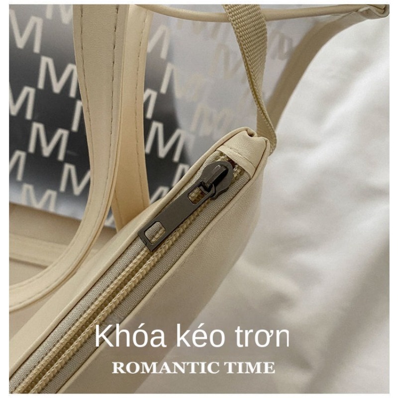 Túi Xách Trong Suốt Cỡ Lớn Thời Trang Thu Đông 2023 | Túi Đeo Vai & Túi tote Phong Cách hitchhiking