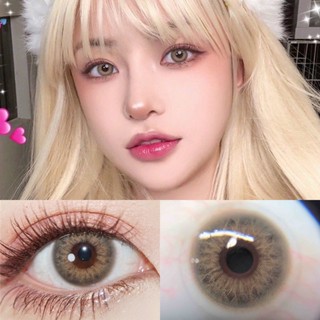 1 Cặp 2 Kính Áp Tròng Màu Tím / Xanh Dương hazel Cao Cấp