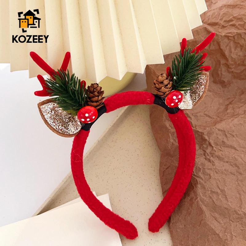 Băng Đô Cài Tóc Hình Sừng Hươu Giáng Sinh