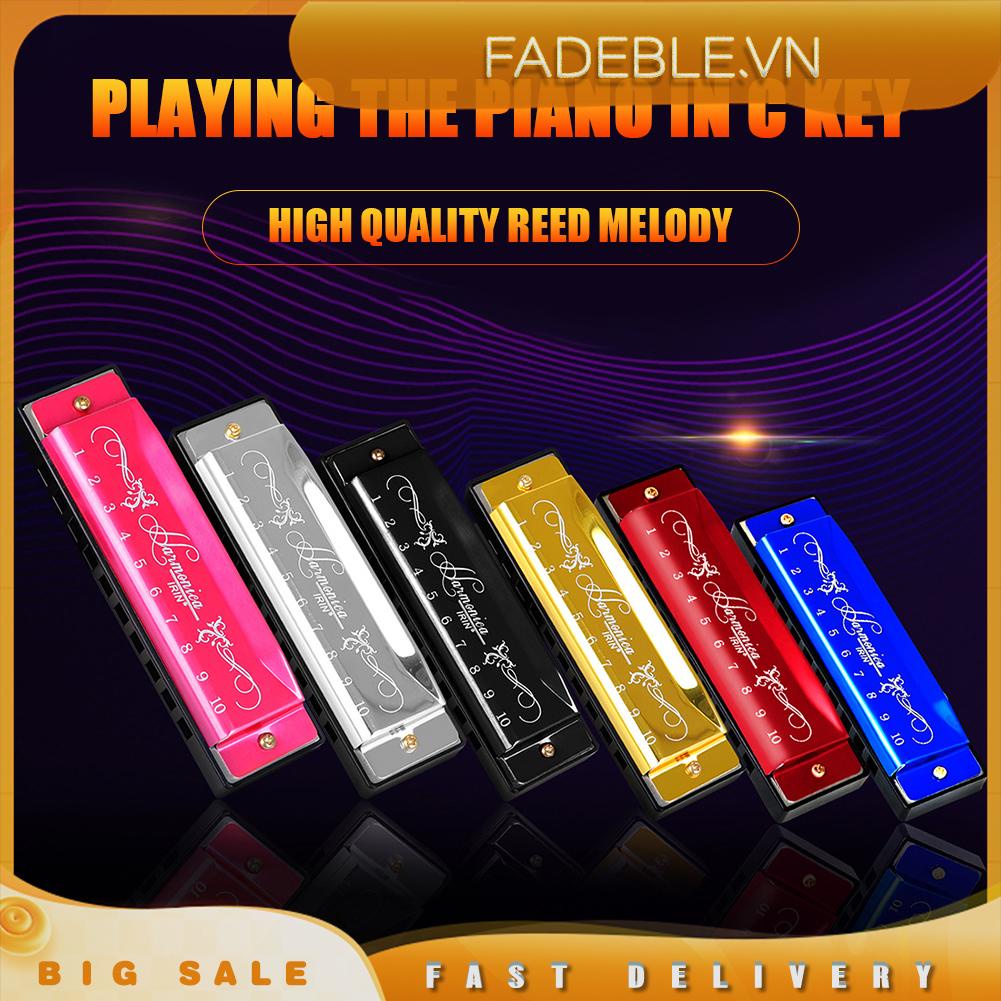 Kèn harmonica Gỗ 10 Lỗ 20 tone Giáo Dục Cho Bé