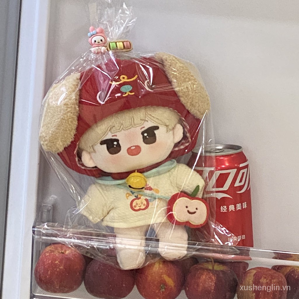 Cotton doll 20cm doll clothes spring and summer cute travel clothes cute cute pet pattern suit
