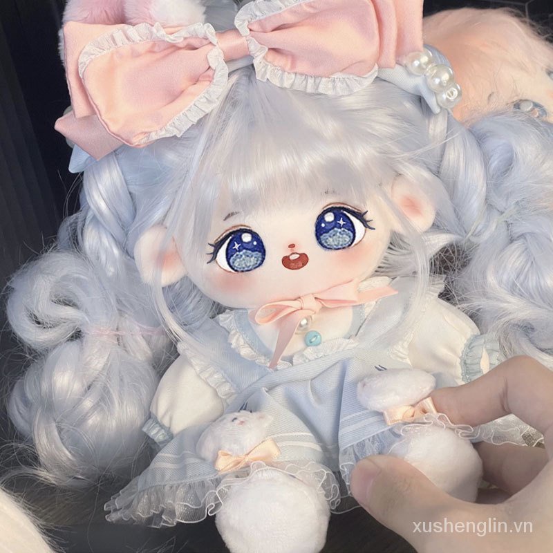 20cm Cotton Doll with Skirt for Free Doll Clothes Dress-up Human-Shaped Doll Super Cute Girls Gifts Cute Doll
