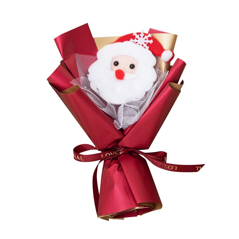 Bó Hoa Khô Hình Nón Bằng cotton Dùng Làm Quà Tặng Giáng Sinh diy
