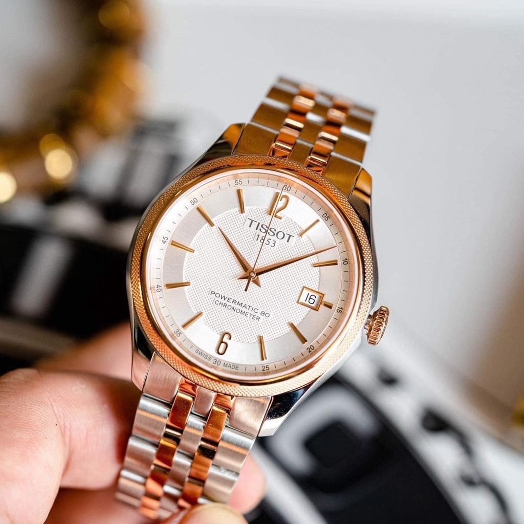 Đồng hồ nam chính hãng Tissot Ballade Powermatic 80 T108.408.22.037.01 - Máy cơ tự động - Kính Sapphire