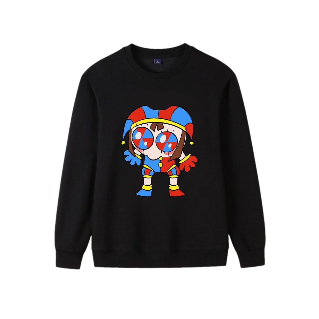 Big Eyes pomni Áo Khoác hoodie Tay Dài In Hình Rạp Xiếc Kỹ Thuật Số Tuyệt Vời Dành Cho Bé Trai Bé Gái