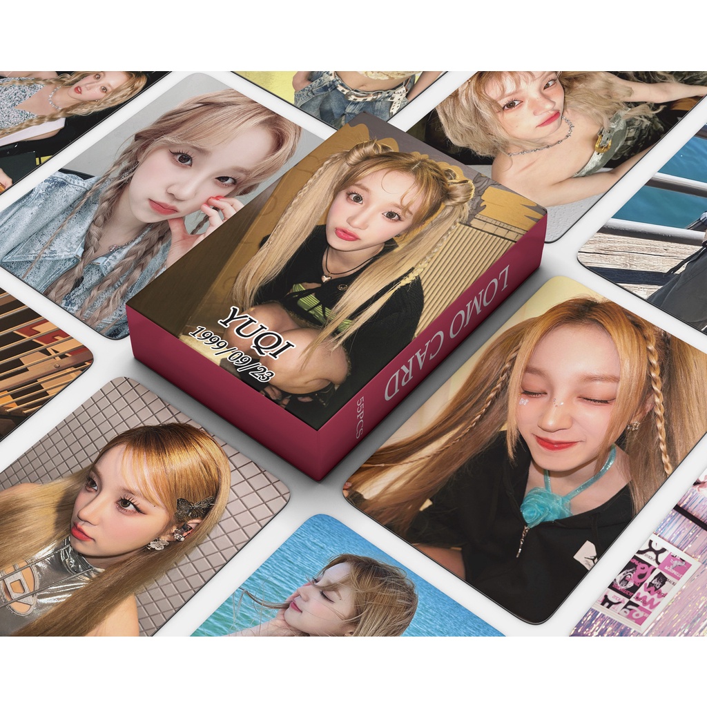 GIDLE YUQI HEAT Photocard I-DLE Lomo Card Postcard