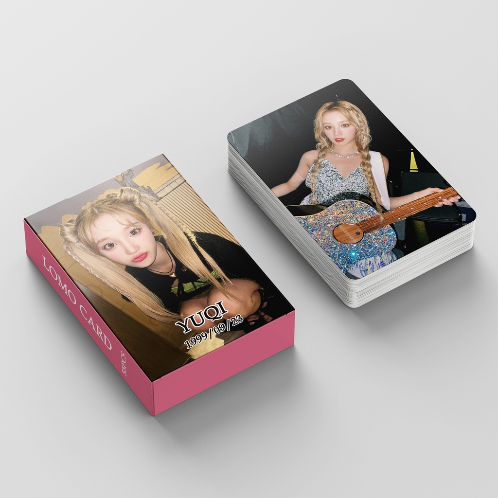 GIDLE YUQI HEAT Photocard I-DLE Lomo Card Postcard