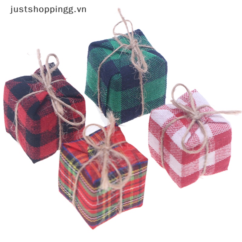 Set 5 Hộp Quà Giáng Sinh Mini Trang Trí Cho Nhà Búp Bê