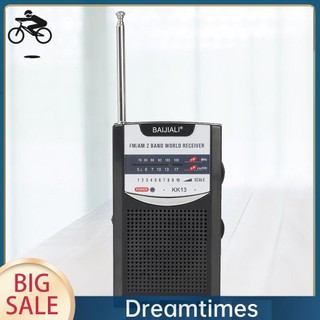 Radio am / fm bỏ túi có ăng ten thu sóng radio am / fm trong nhà