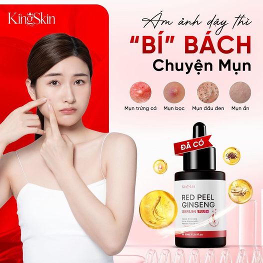 Bộ đôi Kingskin tái tạo da 𝐒𝐞𝐫𝐮𝐦 𝐑𝐞𝐝 𝐏𝐞𝐞𝐥 𝐆𝐢𝐧𝐬𝐞𝐧𝐠 𝐏𝐥𝐮𝐬+