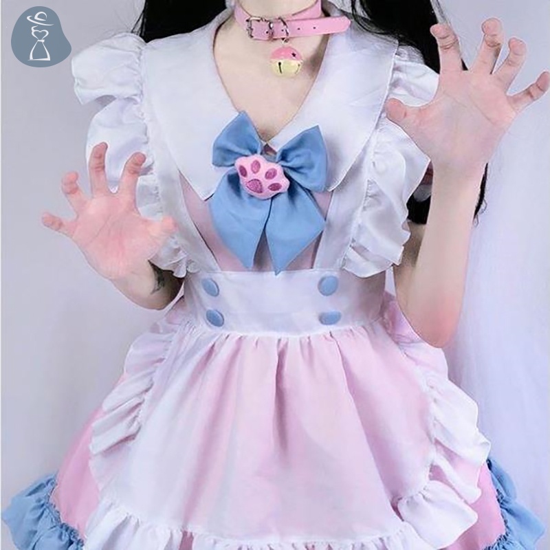 Bộ Đồ Hóa Trang Cô Hầu Gái Gợi Cảm plus size lolita