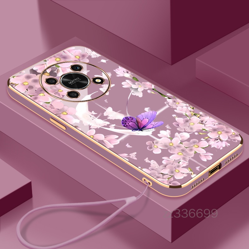 Ốp Điện Thoại Silicon Hình Hoa Anh Đào Cho honor x9a 5g x9a 4g honor x8a honor x7a